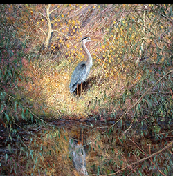 heron painting